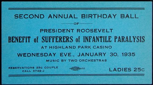 This year President Roosevelt’s annual “Birthday-Balls” celebration