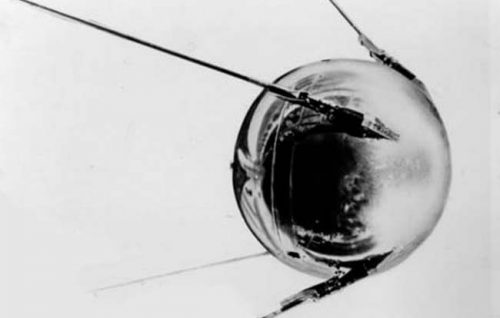 The first space satellite “Sputnik”