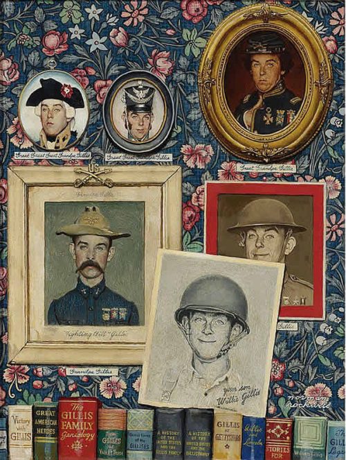 Rockwell’s Illustration “The Fighting Gillises,” published cover
