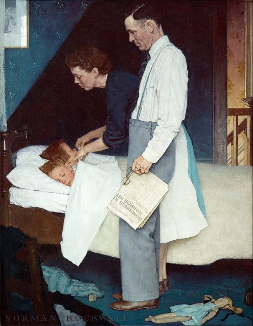 Rockwell’s “Freedom from Fear,” published illustration