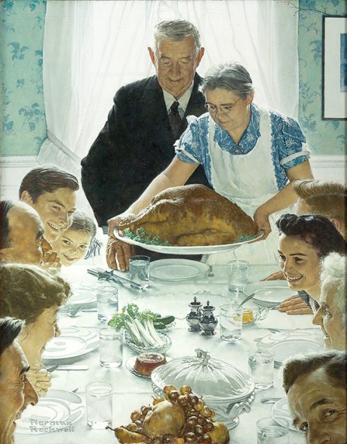 Rockwell’s “Freedom from Want,” published illustration