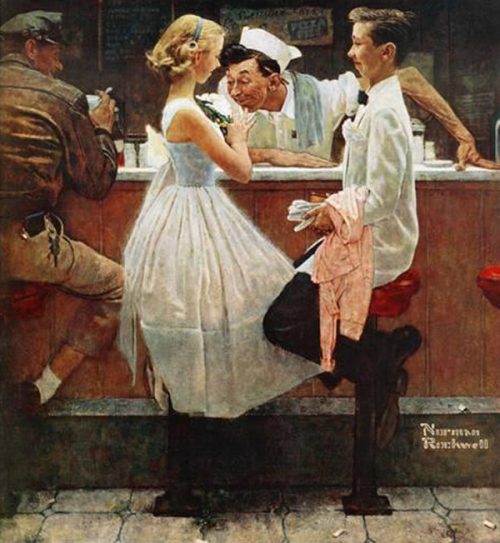 Rockwell’s Illustration “After the Prom,” published cover