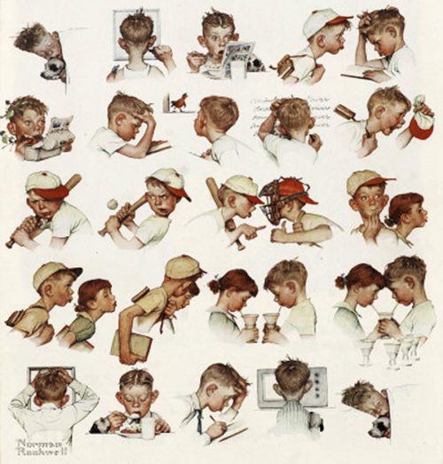 Rockwell’s Illustration “Day in the Life of a Boy,”  published cover