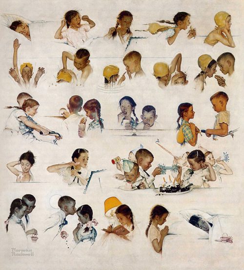 Rockwell’s Illustration “Day in the Life of a Girl,” published cover