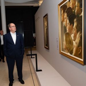 Prince Albert II of Monaco came to the Memorial to discover our exhibition